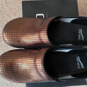 Brand New Dansko Professional clogs, Copper Penny sequins, size 41